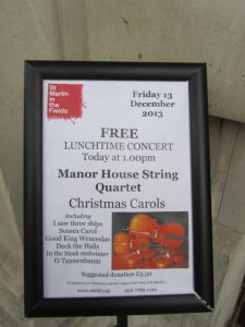 St. Martin's in the Fields, Christmas Lunchtime Concert